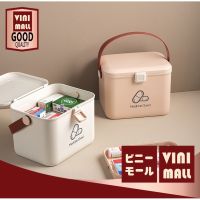 【สินค้าคุณภาพดี】VINIMALL กล่องยาสามัญประจำบ้าน มินิมอล กล่องใส่ยา กล่องยาสามัญ กล่องเก็บยาพกพา กล่องจัดยา 【P87】