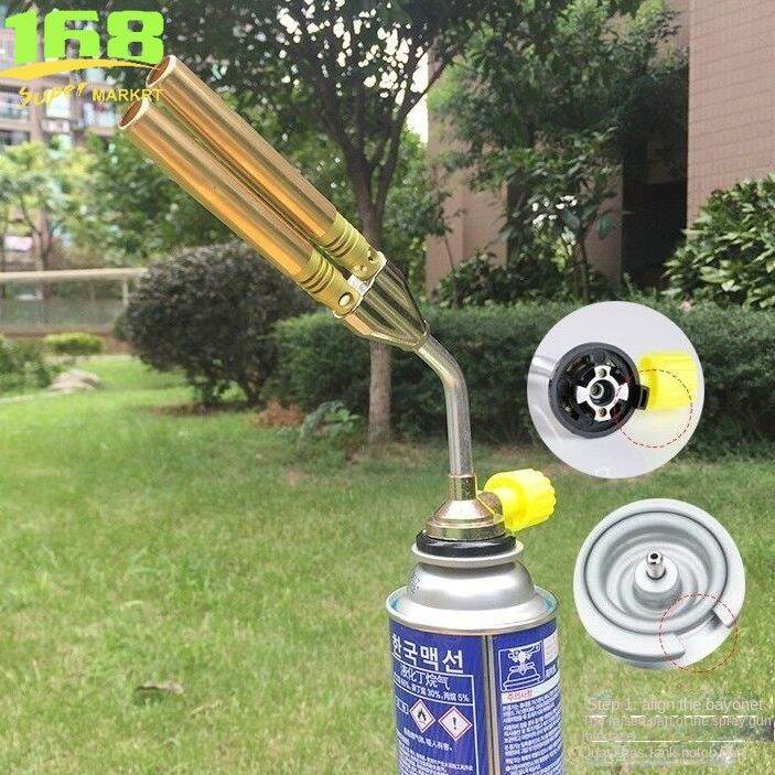 Butane Jet Flame Torch Double Tube Brazing Gas Blowtorch Lighter Burner