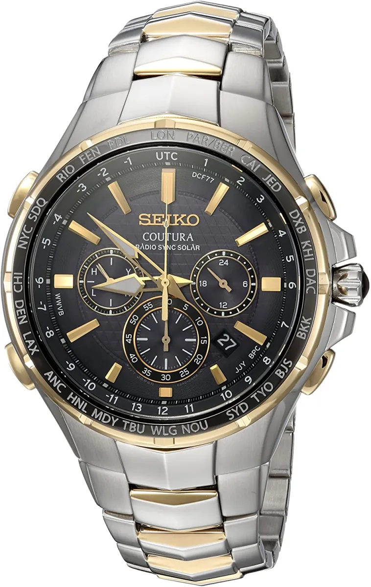 Đồng hồ Seiko cổ sẵn sàng (SEIKO SSG010 Watch) Seiko SSG010 COUTURA Analog  Display Japanese Quartz