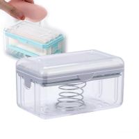 1Pcs Soap Box Hands Free Foaming Soap Dish Multifunctional Soap Dish Draining Household Storage Box Cleaning Tools Soap Dishes