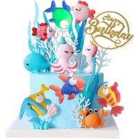 【Fun party】 Under The Sea Kiteparty FishToppersBirthday Party SuppliesCake Decor Ornaments