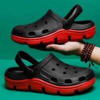 Hot Sale Classic Black Red Mens Clogs Lightweight Slip On Men Summer Sneakers Non-Slip Platform Sandals Male Sandalia Masculina