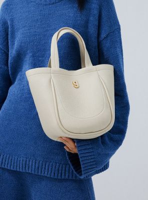 KUNOGIGI/ Kura Gigi Vegetable basket Niche White Bag Womens commuter bucket Bag Single shoulder crossbody sling bag