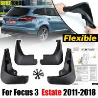 4Pc สำหรับ Ford Focus MK3 3 5dr Estate Kombi 2011 - 2019 Splash Guards Mudguards Mud Flaps 2012 2013 2014 2015 2016 2017 2018 2019