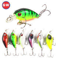 1Pcs 3D Eyes 3.8G/4.5Cm Minnow Umpan Memancing พลาสติกเหมือนจริงเหยื่อล่อปลา