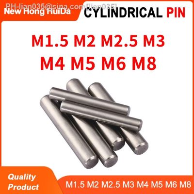 M1.5 M2 M2.5 M3 M4 M5 M6 M8 Cylindrical Pin Locating Dowel 304 Stainless Steel Shaft Solid Fixing Lock Pin Metal Rod