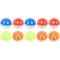 BLENASHOP 10 Pcs Small Animal Pet Products Birds Toys Hollow Bell Ball Parrot Cage Jingle Hanging