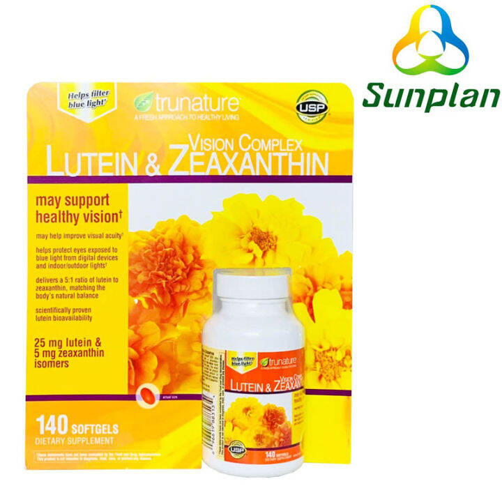 Trunature Vision Complex LUTEIN & Zeaxanthin 140 Softgels Eye Health