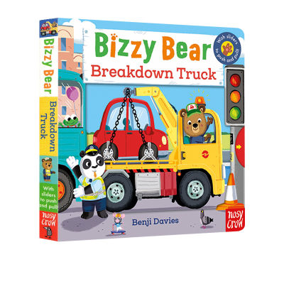 2021 new bizzy bear breakdown truck busy bear fault truck paperboard activity operation book bizzy bear series learning while playing childrens English Enlightenment cognition