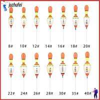 JUZHUFEI ประณีต ปลาคาร์พ สะดุดตา แบบพกพา ไม้บัลซ่า Balsa Flotteur ทำด้วยไม้ ทุ่นตกปลาหางหนา