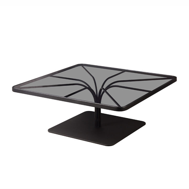 modernform-โต๊ะกลาง-รุ่น-gisele-ขาพ่นสีดำ-top-กระจกสีเทา