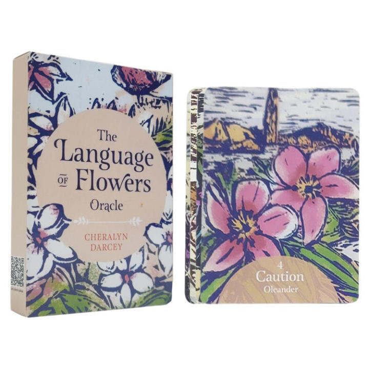 10.57.3cm The Language of Flowers Oracle Deck Pocket Size for Fate