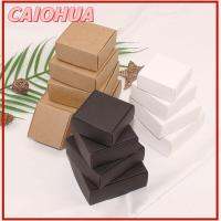 CAIOHUA 10pcs อุปกรณ์ปาร์ตี้ เครื่องประดับ แฮนด์เมด ห่อ กล่องกระดาษคราฟท์ แพ็คเกจกระดาษแข็ง ที่เก็บขนม