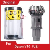 หัวมอเตอร์แปรงเก็บฝุ่นไซโคลนเครื่องดูดฝุ่นแบบมือจับสำหรับ Dyson V10อุปกรณ์เสริมถังขยะอะไหล่ถังขยะ