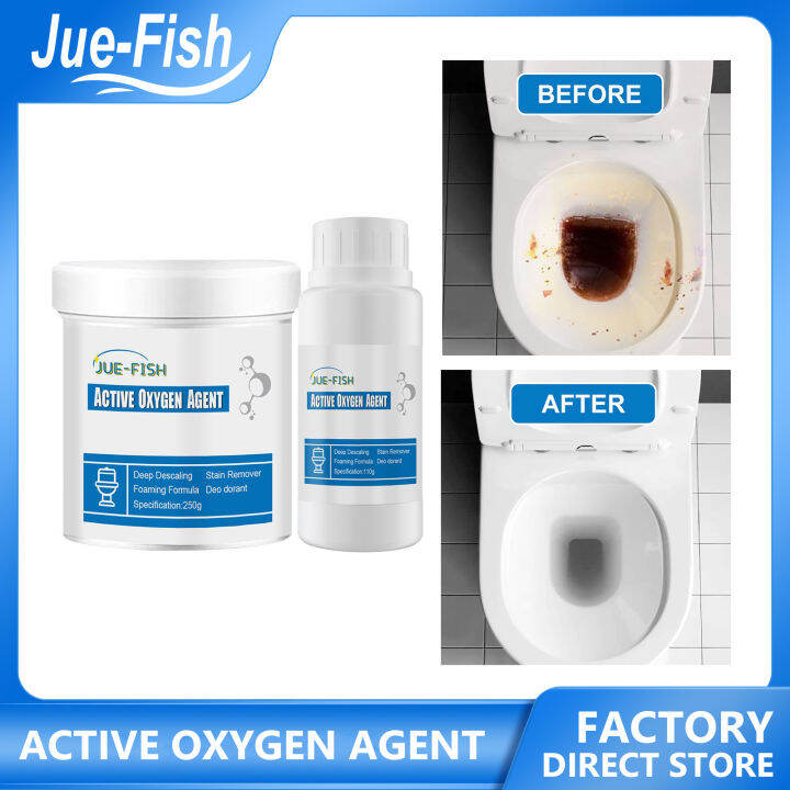JUEFISH Toilet Active Oxygen Agent Wash Cleaner Multifunctional