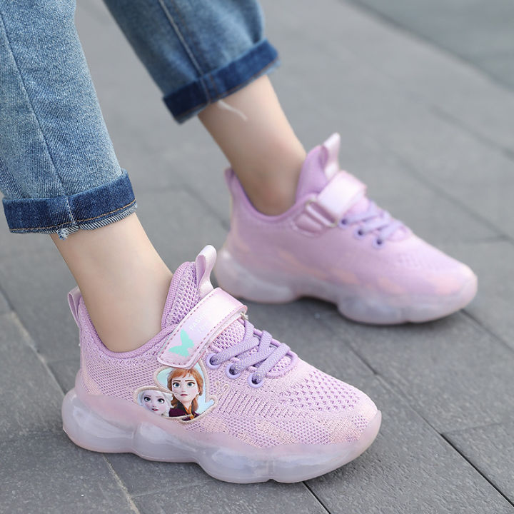 รองเท้าผ้าใบ-mode-korea-รองเท้าเด็กผู้หญิงตาข่ายรองเท้าเจ้าหญิงรองเท้ายาง