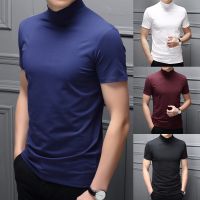 ◄ 2075 เสื้อยืด คอเต่า แขนสั้น สีพื้น แบบยืดหยุ่น สําหรับผู้ชาย