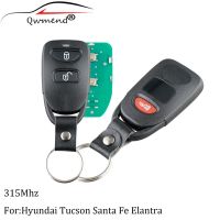 Kunci Remote Mobil ความตื่นตระหนก2ปุ่มสำหรับ Hyundai Tucson Santa Fe Elantra 2005 2006 2007 2008 2009 2010กุญแจรถ2011 315Mhz