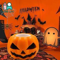 Game Life Store Halloween Funny Pumpkin ของเล่นบีบสกุชชี่ รูปฟักทองฮาโลวีน แบบนิ่ม แบบพกพา สุ่มสี สําหรับเด็ก และผู้ใหญ่