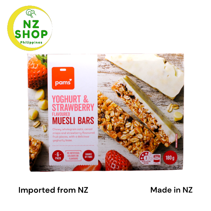 Pams Muesli Bar Yoghurt Strawberry 180g (6 bars) Lazada PH