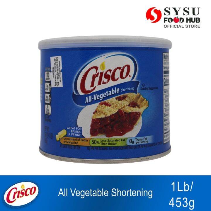 Crisco All Vegetable Shortening 1Lb (453g) Lazada PH