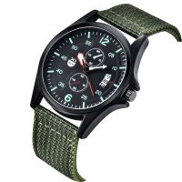 ⌚☂✉✟ Mens Sports Army Nylon Band Date Gifts Simple Quartz Watches