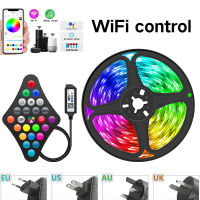 5050 NEW WIFI LED Strip Lights Bluetooth RGB Led light SMD Flexibl lamp Waterproof 2835 Tape Diode DC WIFI Control+Adapter