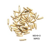 50ชิ้น M2 * 83 Hex ทองเหลืองระยะห่างสกรูเกลียวเสา Pcb คอมพิวเตอร์พีซีเมนบอร์ด Standoff Spacer