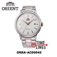 Orient นาฬิกาข้อมือผู้ชาย รุ่น ORRA-AC0004S ระบบ AUTOMATIC ตัวเรือนและสาย Stainless steel หน้าปัดสีขาว