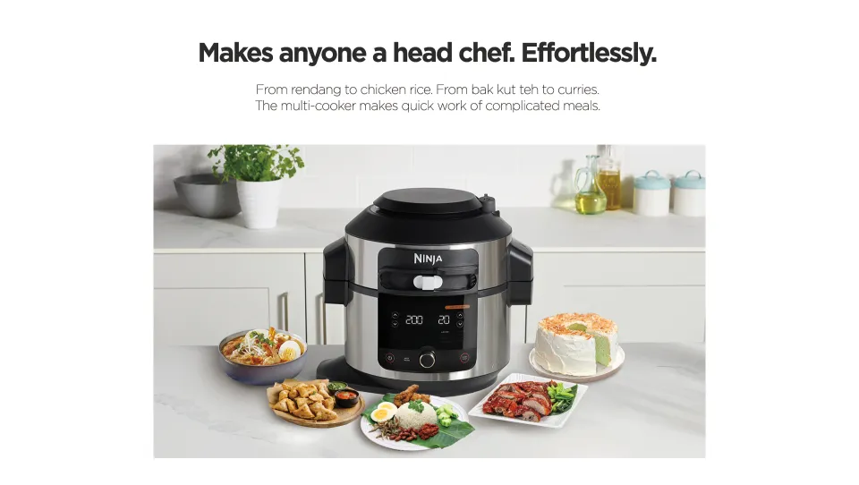 Ninja Foodi 11 in 1 SmarLid Multi-Cooker 6L. - OL550EU