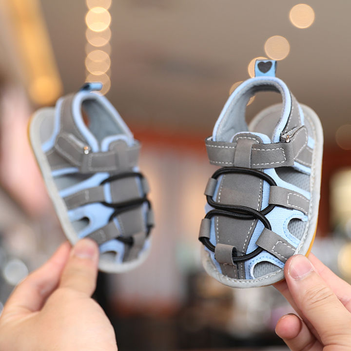 รองเท้าแตะรองเท้าฤดูร้อนสำหรับเด็กทารกแรกคลอดเด็กผู้หญิงเด็กผู้ชาย-รองเท้าหนัง-pu-ระบายอากาศได้สำหรับเด็กวัยหัดเดิน