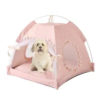 Pet Dog Cat Tent House The General Closed Cozy Folding Portable Bed with Floors Cat Tent Pet Small Dog House Accessories Product