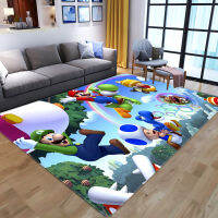 Cartoon Kids play Area Rugs Super Mario Game Character Floor Mat Home Decor Carpets for Living Room Bedroom Kids Playing Big Rug