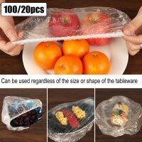 100/20pcs Disposable Food Cover Plastic Wrap Elastic Lids Covers Keeping for