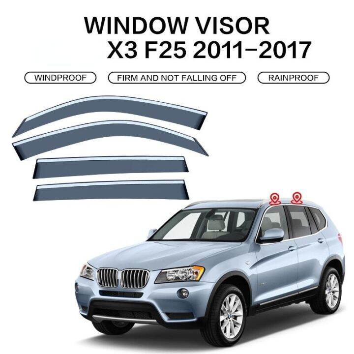 For BMW X3 20032022 E83 F25 G01 Window Visor Door Visor Sun Rain