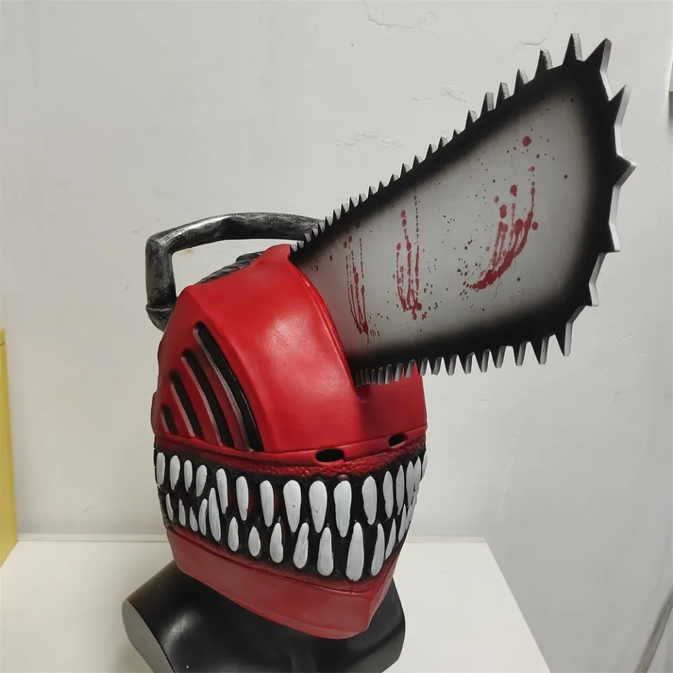 Anime Chainsaw Man Latex Mask, Bloody Pochita Denji Mask, Chainsaw Man Denji  Helmet For Halloween Cosplay Masquerade Costume Party