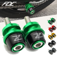 สำหรับ Kawasaki Z600 Z800 Z900 Z1000 R 2022 2023รถจักรยานยนต์ CNC อลูมิเนียม8MM Swingarm Slider Spools M8ขาตั้งสกรูอุปกรณ์เสริม