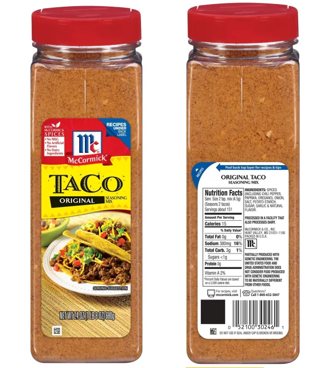 Mccormick Taco Seasoning Mix Original 24 Oz Lazada Ph