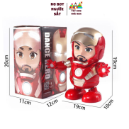 Đồ chơi robot người sắt Iron Man Hero nhảy múa theo nhạc cực kỳ vui nhộn