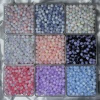 【CC】∈♈  10mm Gradient Two-color Beads Diy Multicolor Fashion Necklace Loose Jewelry