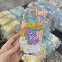 Case Hologram ไอโฟน ลายการ์ตูนส์ น้องหมี  ปุ่มกดซิลิโคลน ลายสวย 14promax 14pro 14 13promax 13pro 13 12promax 12pro 12 11promax 11 6plus 6splus 7plus 8plus XS X XR XSmax 6 7 8