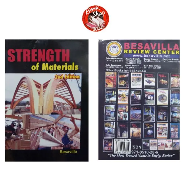 Strength of Materials 2nd edition by Besavilla Lazada PH