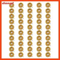 DANGL 50Pcs สีเหลืองทาเล็บ ชุดล้อขัด ก้าน1/8 (3มม.) 80ปลายข้าว แผ่นใยขัด1 มีประโยชน์และดี เสี้ยนขัดล้อ เครื่องมือโรตารี่สว่าน