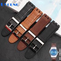 High Quality Luxury Genuine Leather Watch Strap For Swatch Watch Band 23Mm Watchband Men Watches Bracelet