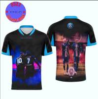 [xzx180305 design]  Mbappe &amp; Neymar V-neck T-shirt 34 High quality quick drying and gender free new definition style