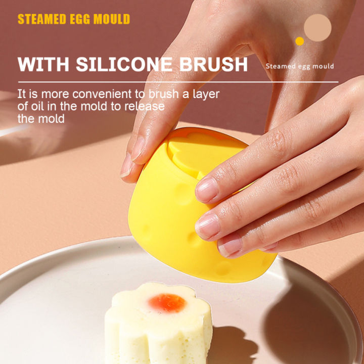 2 Pack Anti-scalding Silicone Steamed Egg Holder, Hard Boiled Egg