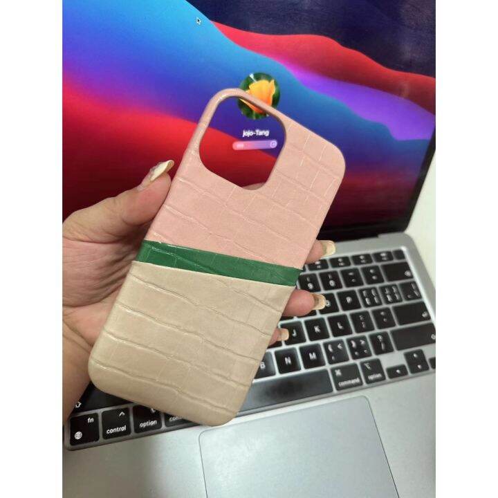 ใหม่-เคสโทรศัพท์มือถือหนังจระเข้-แบบแข็ง-พร้อมช่องใส่บัตร-สําหรับ-iphone-14promax-14pro-14-13promax-13pro-12-12promax-12pro-2023