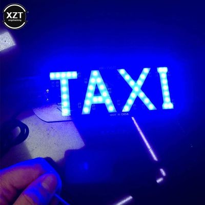 【LZ】✑㍿✙  12V LED Car Taxi Cab Indicator Energy Saving Long Life Lamp Windscreen Sign Windshield Light Lamp USB Cable with on/off Switch