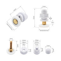 4pcs-8pcsset 19mm-27mm Brass &amp; Nylon Sliding Glass Door Rollers Pulley Wheel Runner Bearing Shower Room Hardware Accessories