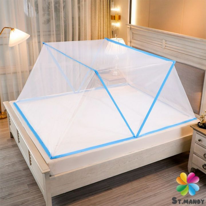 md-มุ้งพับ-ครอบเตียง-เบา-ระบายอากาศ-พับเก็บได้ไม่ใช้พื้นที่-folding-mosquito-net